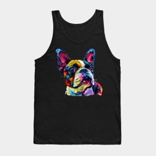 Boston Terrier Colorfull Pop Art Design For Dog Onwer Tank Top